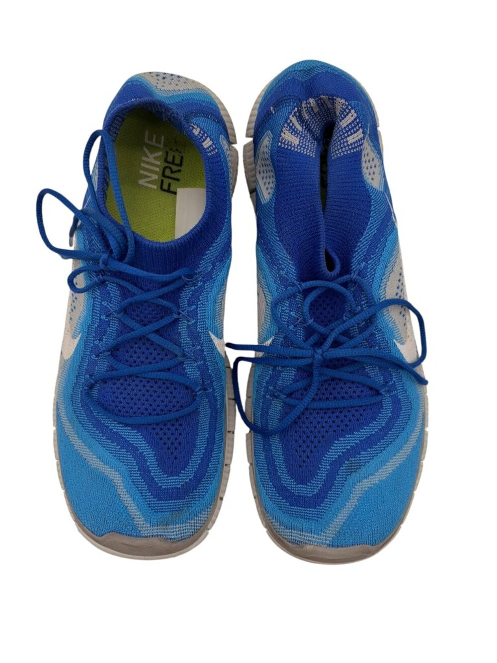 Men's Nike Free Flyknit+ Game Royal Sneakers, Size 12
